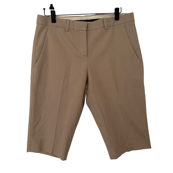 Theory Tan Women’s Size 8 Bermuda Shorts Casual Modest Quiet Luxury Summer - Picture 1 of 7